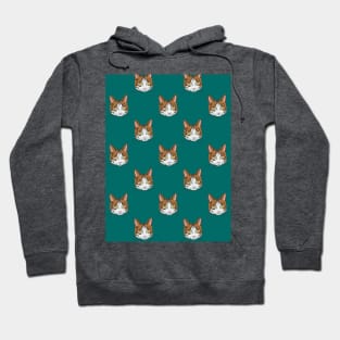 Cat Head Pattern Hoodie